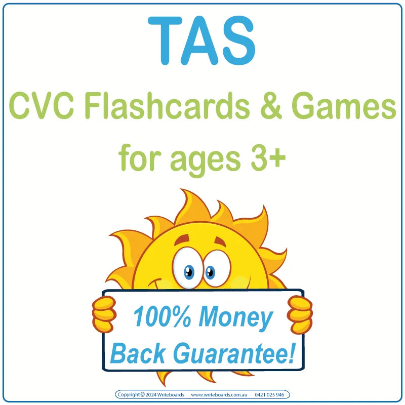 CVC Flashcards & Games for TAS Handwriting