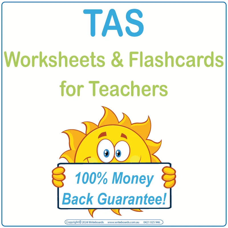 TAS Modern Cursive Font Worksheets & Flashcards for Teachers in TAS