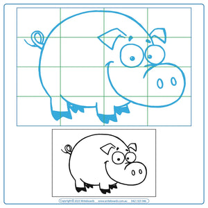 Teach your child how to draw adorable farm animals with this fun and easy printable pack