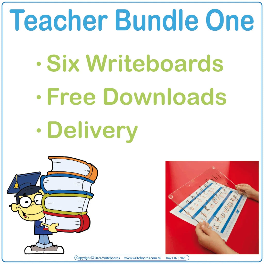 Reusable Writeboards Package Deal for Aussie Teachers Classrooms includes Writeboards & Free Downloads, Aussie Teachers Tool