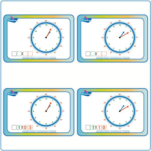 Learn to Tell the Time colour coded flashcards for teachers, Tell the time resources for teachers