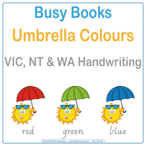 Teach Your Child Colours using VIC & WA School Handwriting for ages 3+