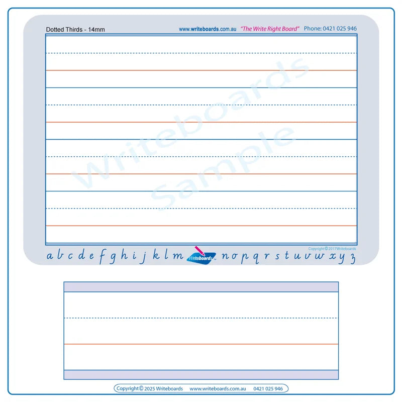 VIC Modern Font Advanced School Kit includes dotted third lines practice sheets with guide
