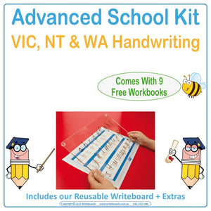 VIC Modern Cursive Font Advanced School Kit to Help Your Child Catch up to the others