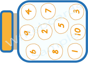 VIC Modern Cursive Cookie Numbers Busy Book for Childcare & Kindergarten ages 3+