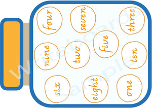 VIC Modern Cursive Font Cookie Counting Busy Book for Teachers and Educators for kids aged 3+