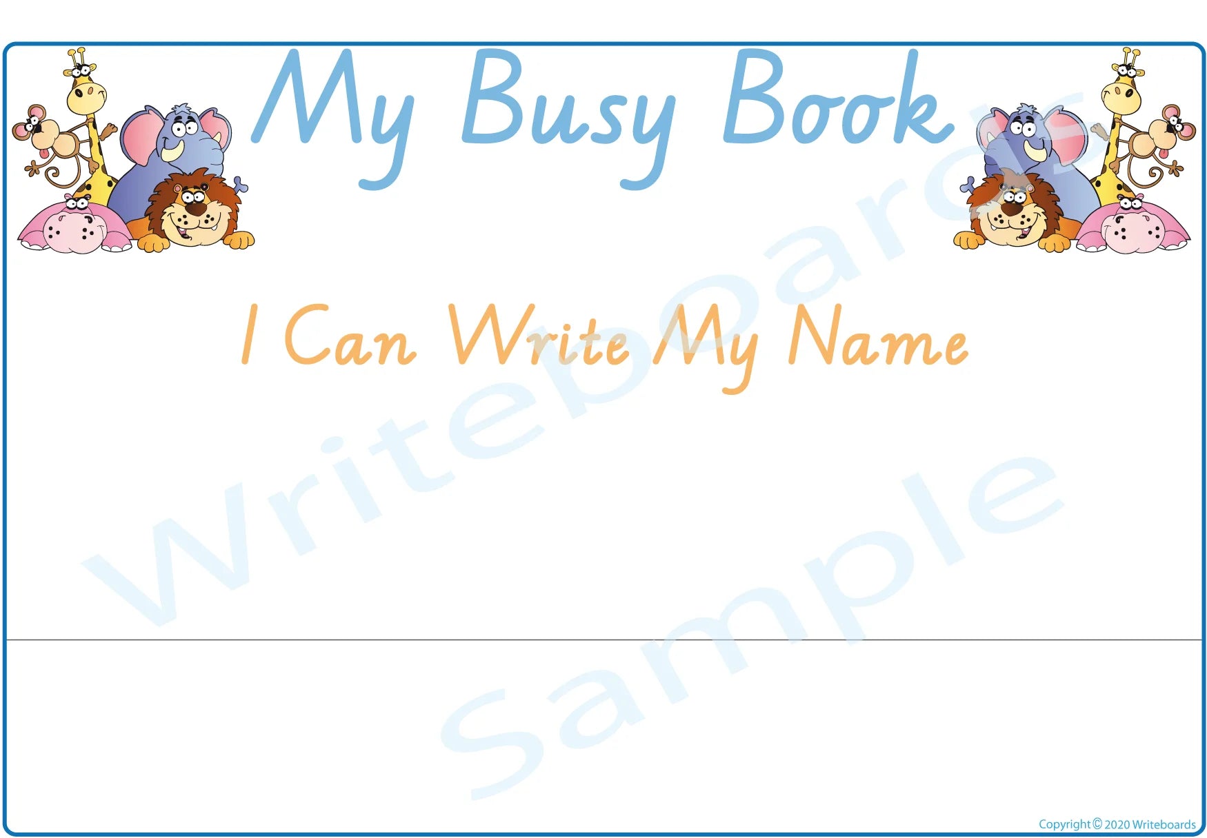 VIC Modern Cursive Font Teach Your Students Their Name Busy Book