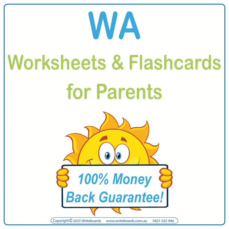 VIC Modern Cursive Font Worksheets for Kids in WA aged 3+, WA Alphabet Tracing Worksheets