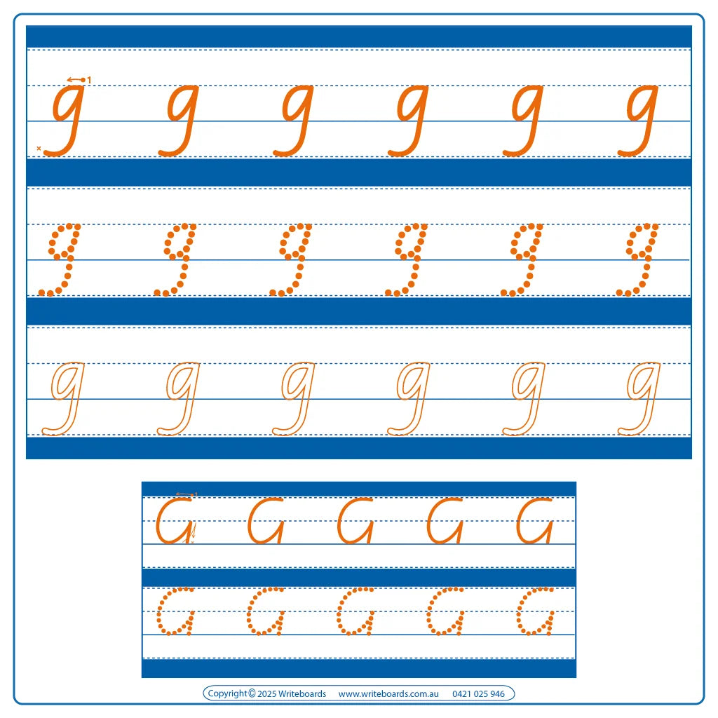 VIC Modern Cursive Font Alphabet Tracing Worksheets with Directions for Occupational Therapists and Tutors