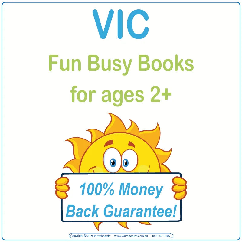 Fun Aussie Busy Books for VIC Kids aged 2+