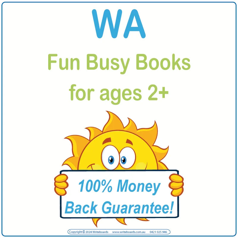 Fun Aussie Busy Books for WA Kids aged 2+