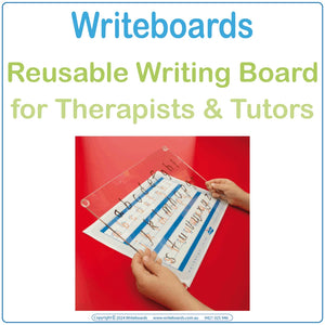 Reusable Student Writeboards for Occupational Therapists, Eco-Friendly - Reusable Aussie Made Writeboards for Tutors & Therapists