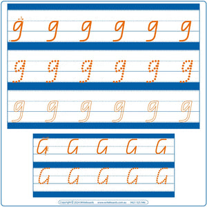 QCursive Font Early Stage One Alphabet and Number Tracing Worksheets for Teachers