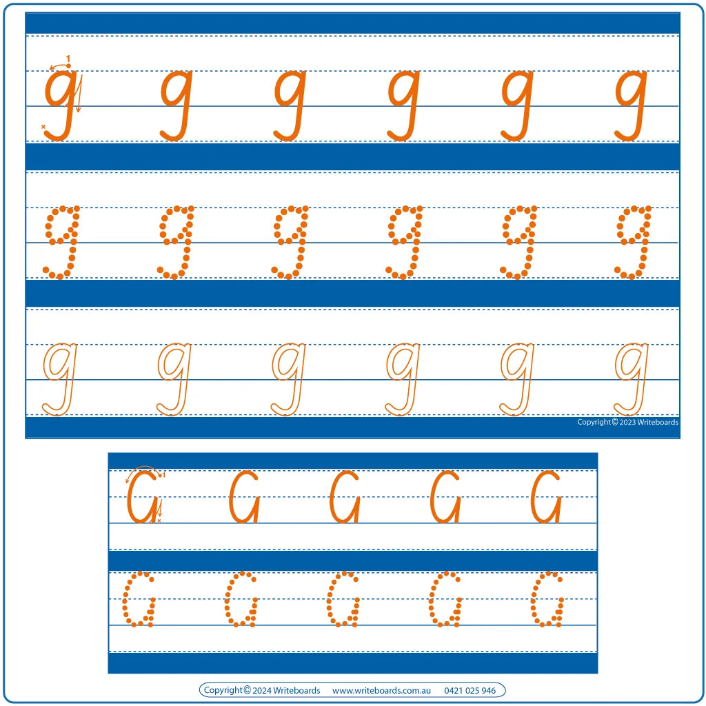 SA Alphabet and Number Tracing Worksheets, SA School Handwriting Tracing Worksheets, SA Year 1 Worksheets