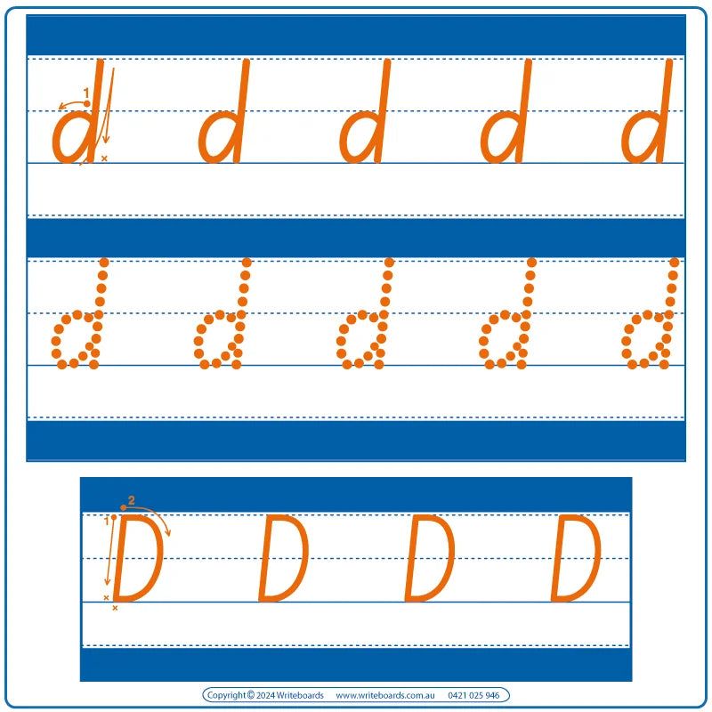 SA Reception Tracing Worksheets with directions, SA Alphabet Worksheets are Free in our School Starter Kit