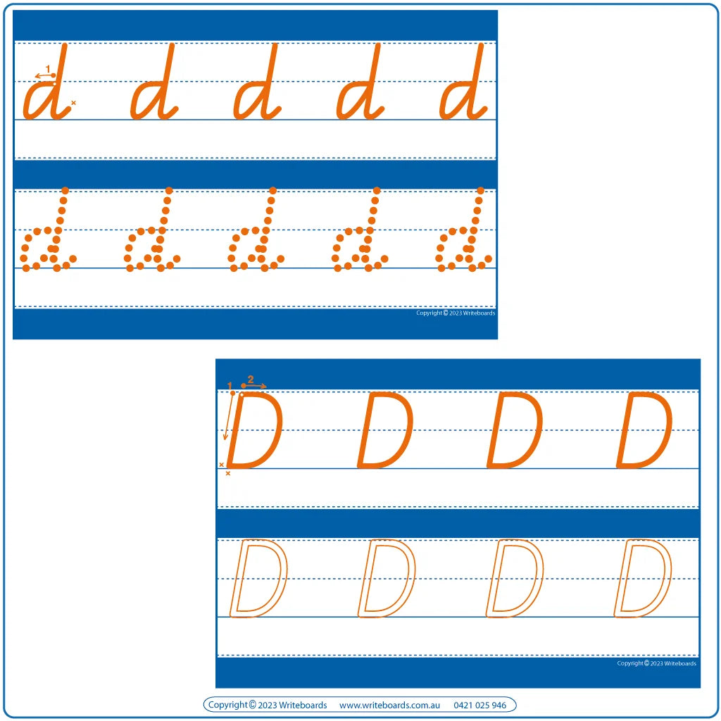 QLD Beginners Font Alphabet & Number Tracing Worksheets for Parents