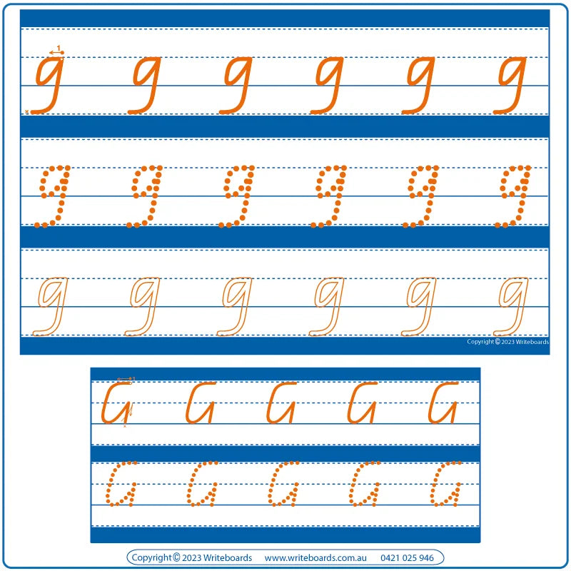 QLD Alphabet Tracing Worksheets in dots - outline and bold, QLD Tracing Worksheets