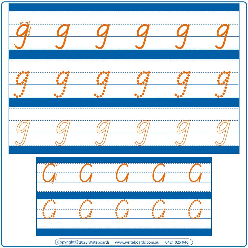 TAS Alphabet Tracing Worksheets in dots - outline and bold