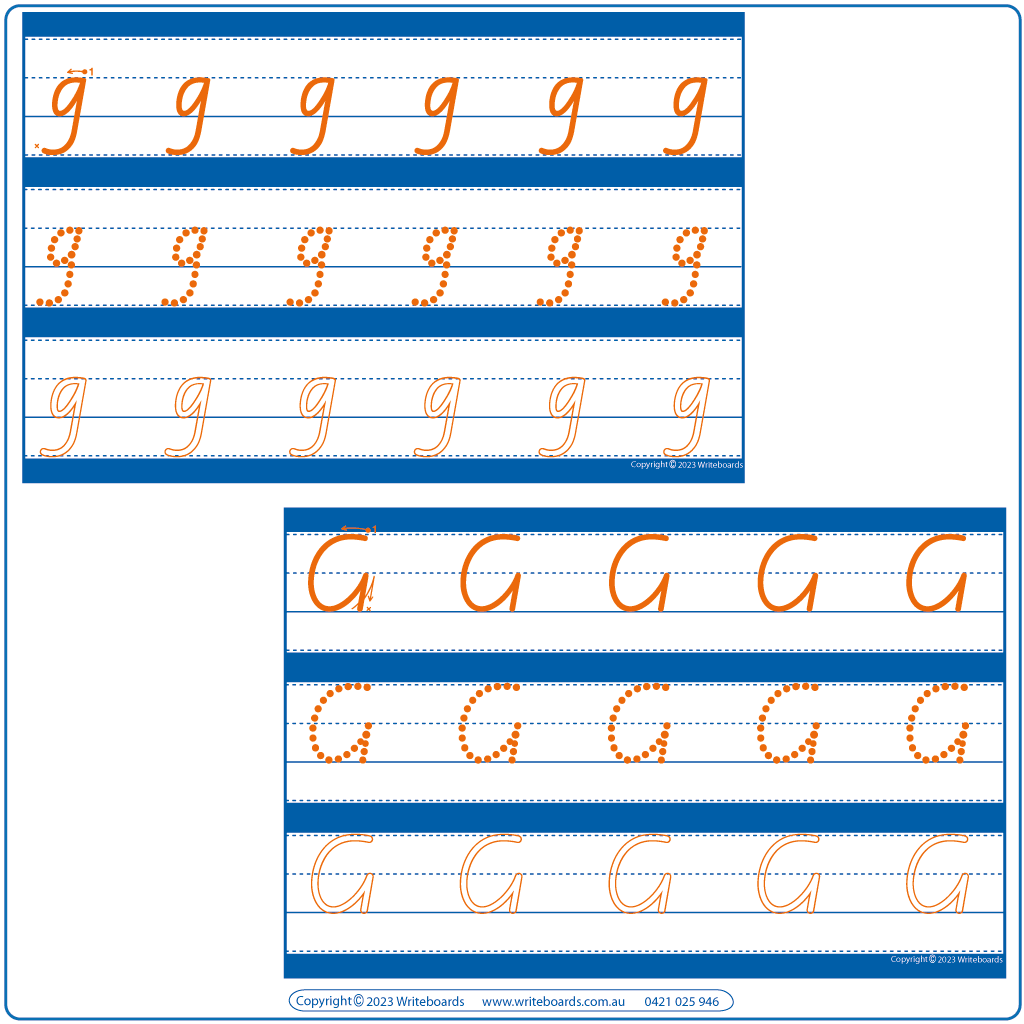 Worksheet Pack B - VIC Modern Cursive Font | Writeboards | Children’s ...