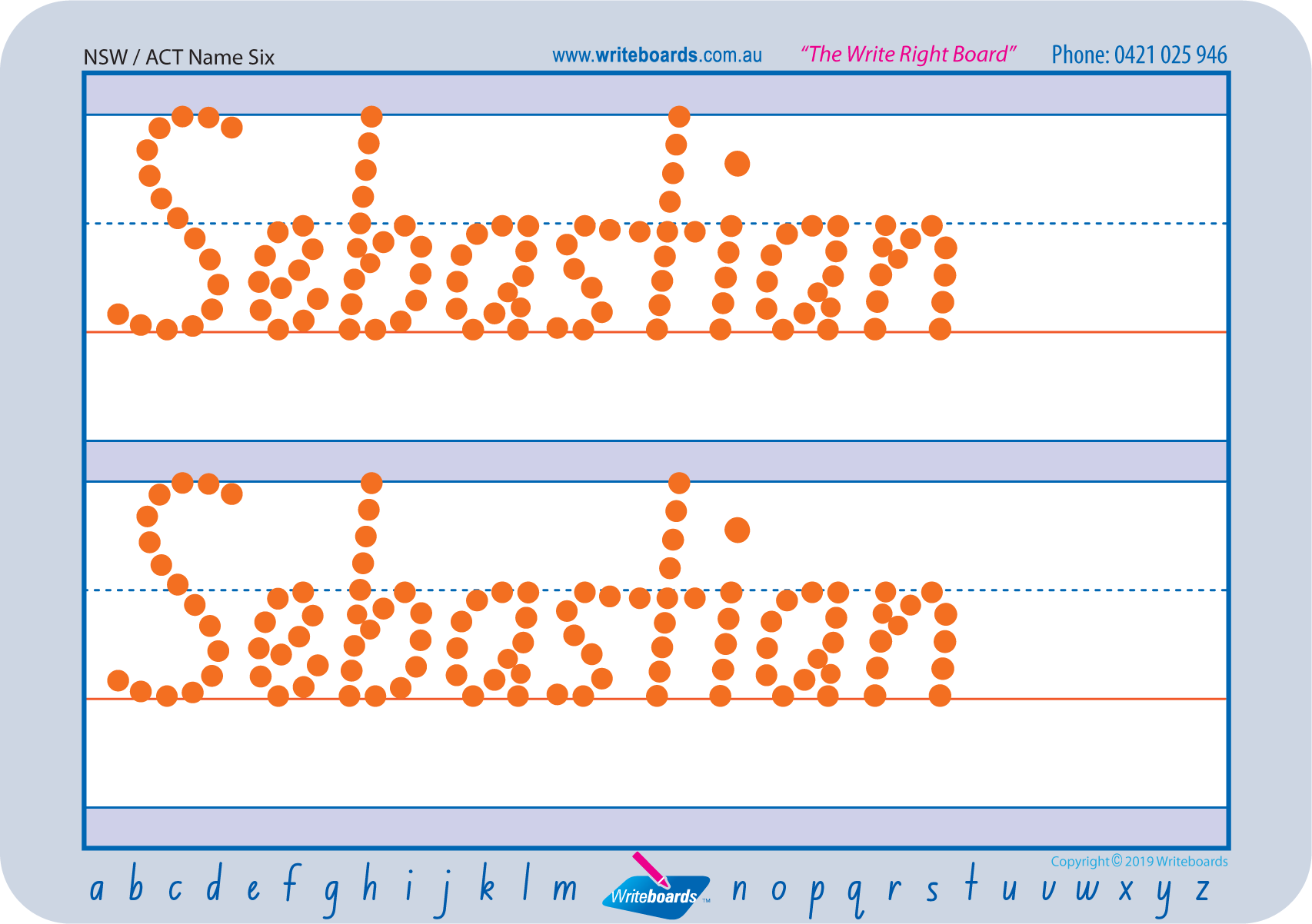 Teach Your Child to Write Their Name using NSW Handwriting, Name Tracing NSW Handwriting