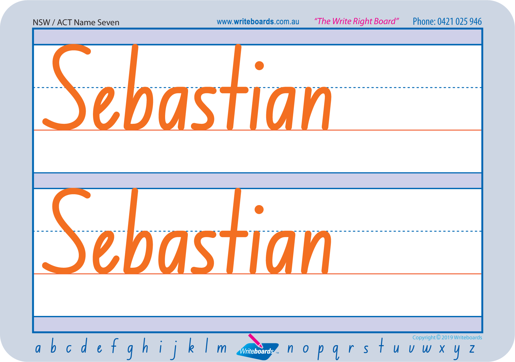 Teach Your Child to Write Their Name using NSW Handwriting, Name Tracing NSW Handwriting