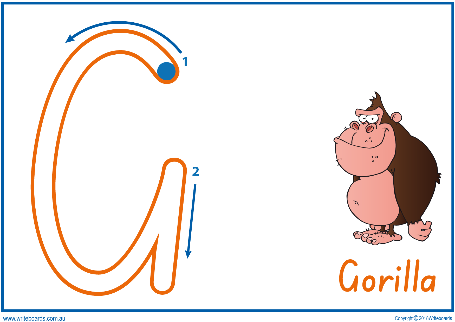 SA Modern Cursive Large Uppercase Letters for Occupational Therapists and Tutors