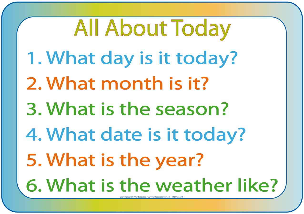 NSW Foundation Font worksheets and flashcards that include learning about today, weeks, months, seasons etc.