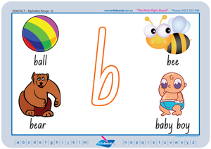 NSW Foundation Font alphabet handwriting worksheets and flashcards. Great for Special Needs students.