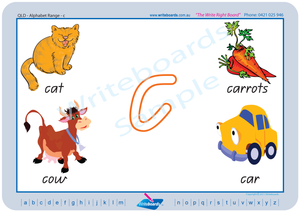 QLD Childcare and Kindergarten Resources, QCursive Alphabet Worksheets and Flashcards for your Childcare Centre