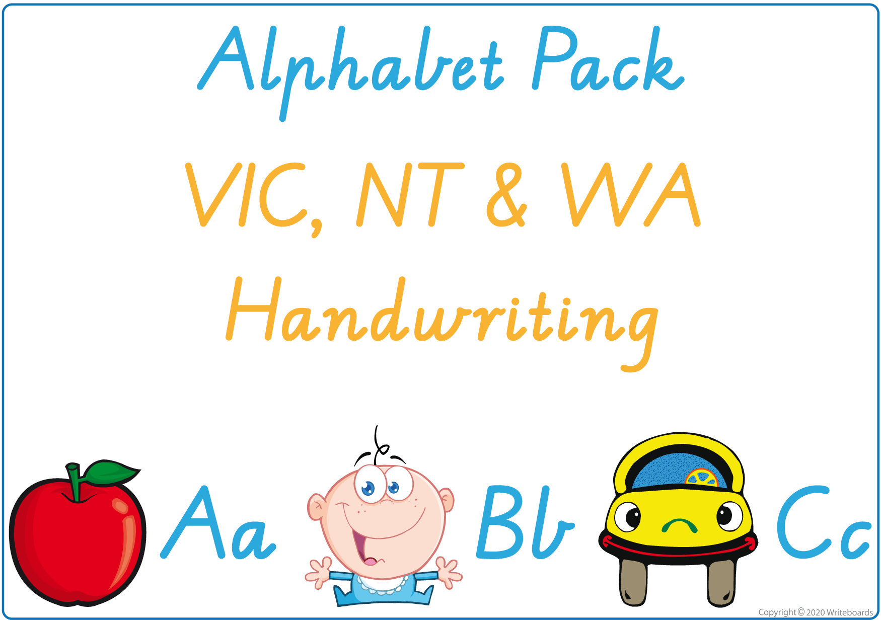 VIC Modern Cursive Font Busy Book Package Two