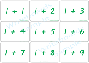 Arithmetic Bingo Game using VIC Modern Cursive Font for Tutors and Therapists