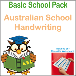 Basic School Pack for NSW & ACT Handwriting includes a Reusable Writing Board and free worksheets