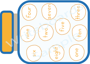 Teach your child the names of numbers From 1 to 10 with our Busy Book