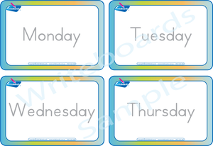 Days of the Week Busy Book comes with Free Flashcards