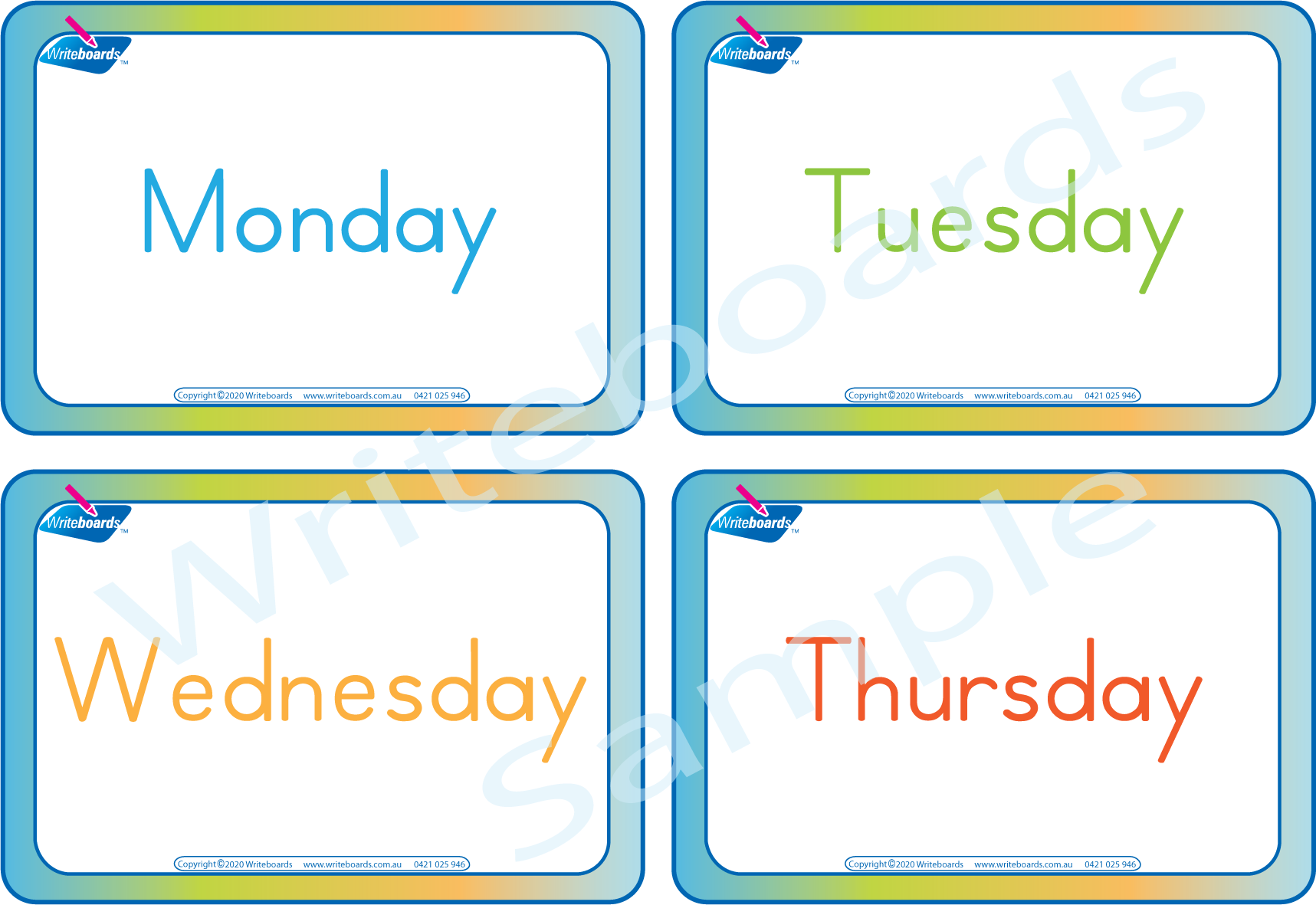 Free Days of the Week Flashcards come with our Days of the Week Busy Book