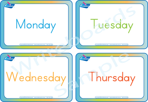 Free Days of the Week Flashcards come with our Days of the Week Busy Book