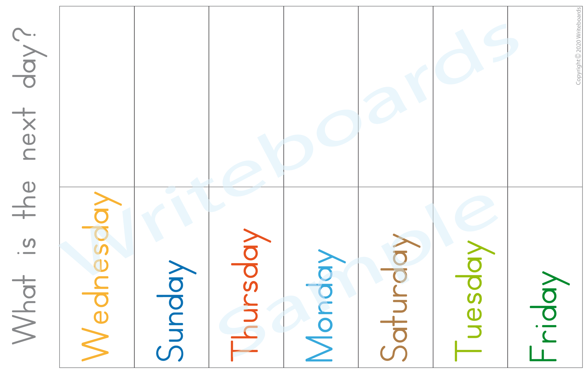 Busy Book Days of the Week that your child has to work out the answer