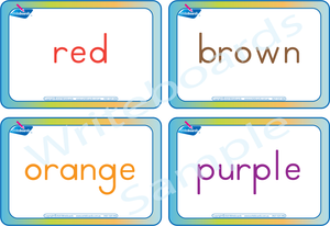 Free Color Name Flashcards come with our Busy Book Color Pack