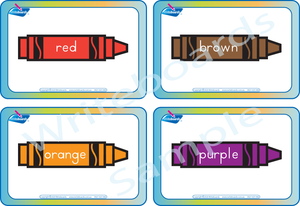 Free Color Flashcards come with our Busy Book Color Pack
