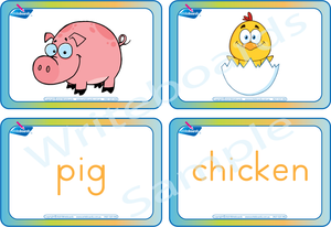 Free Farm Animal Flashcards come with our Farm Animal Busy Book
