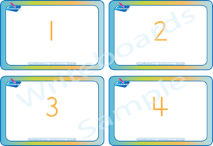 Free Number Flashcards come with our Number Busy Book