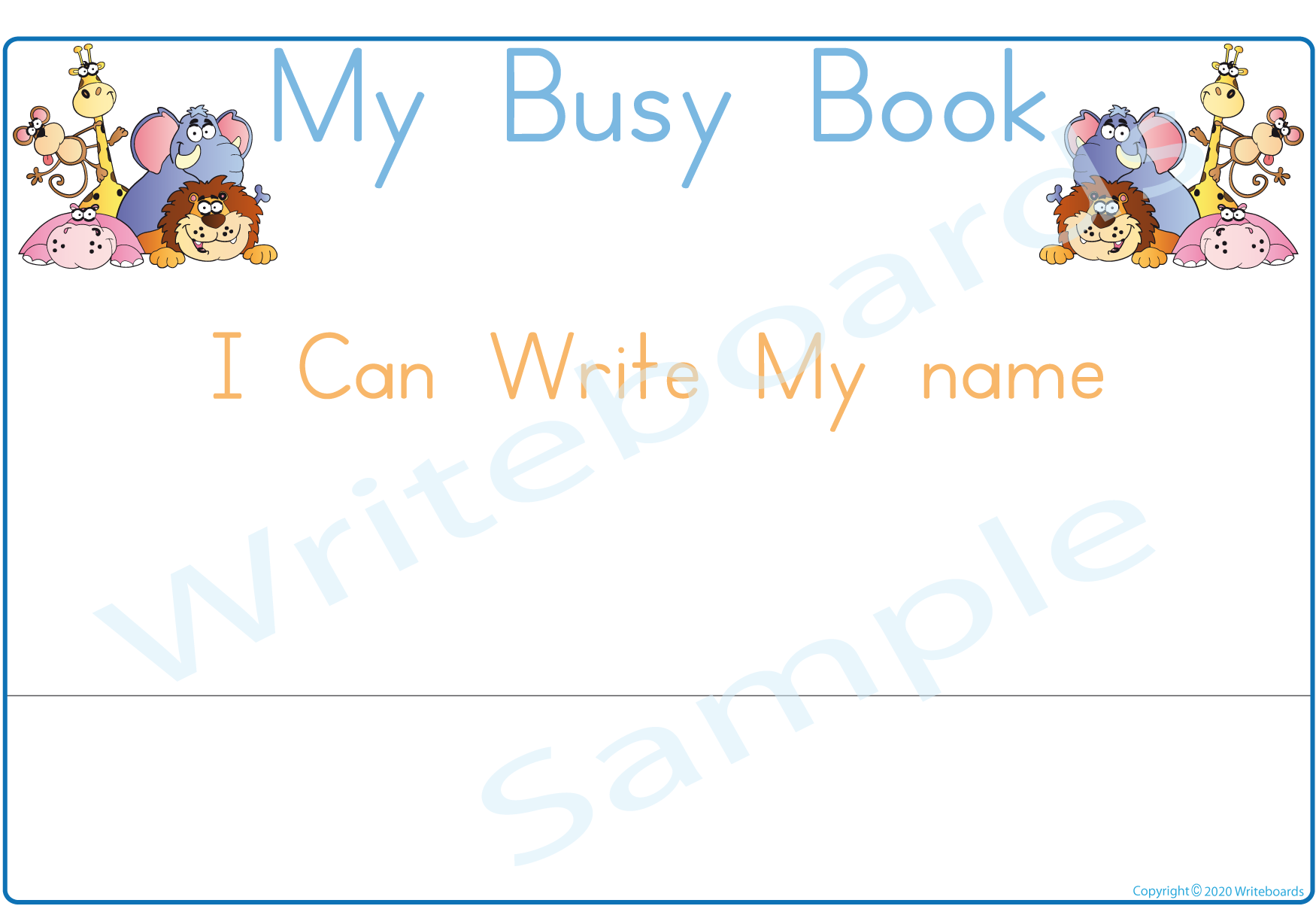 Downloadable Busy Book to Teach Your Child How to Write Their Name