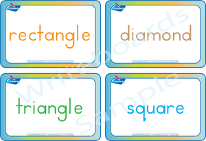 Free Flashcards come with our Shape Busy Book