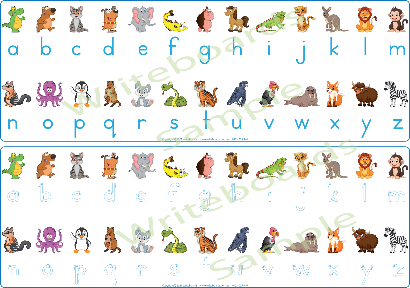 Printable Zoo Phonic Desk Strips, Printable Animal Phonic Desk Strips for Parents