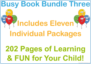Busy Book Bundle Three for SA Handwriting includes 202 pages