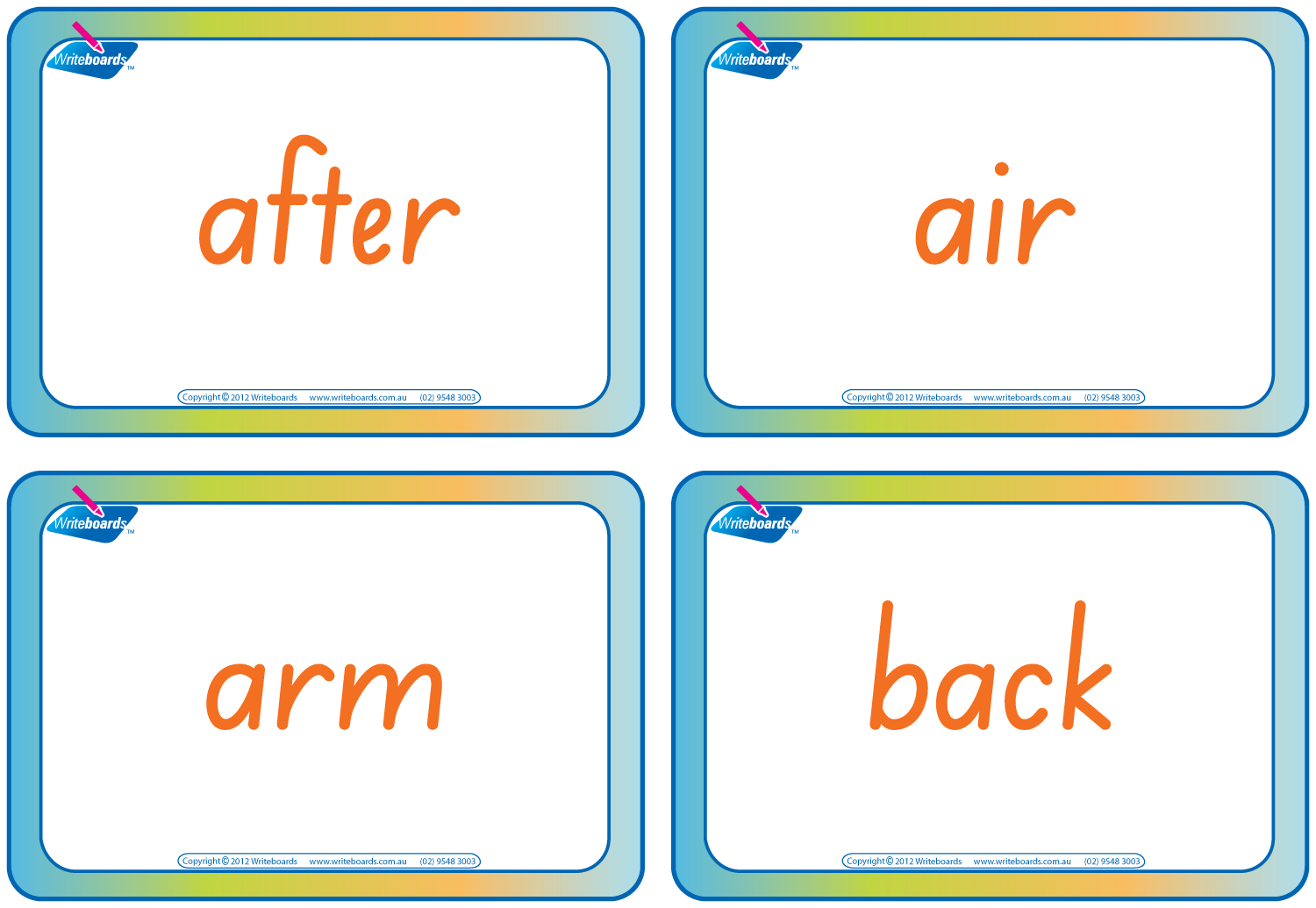 Teach compound words with SA Modern Cursive Font Colour Coded Flashcards & Worksheets