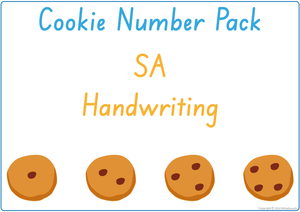 Busy Book Numbers Pack for SA, Busy Book Numbers and Cookies for SA