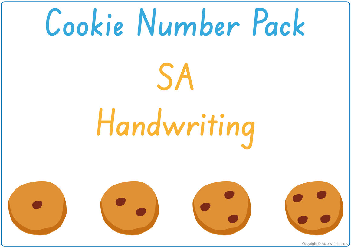 Busy Book Numbers Pack for SA, Busy Book Numbers and Cookies for SA
