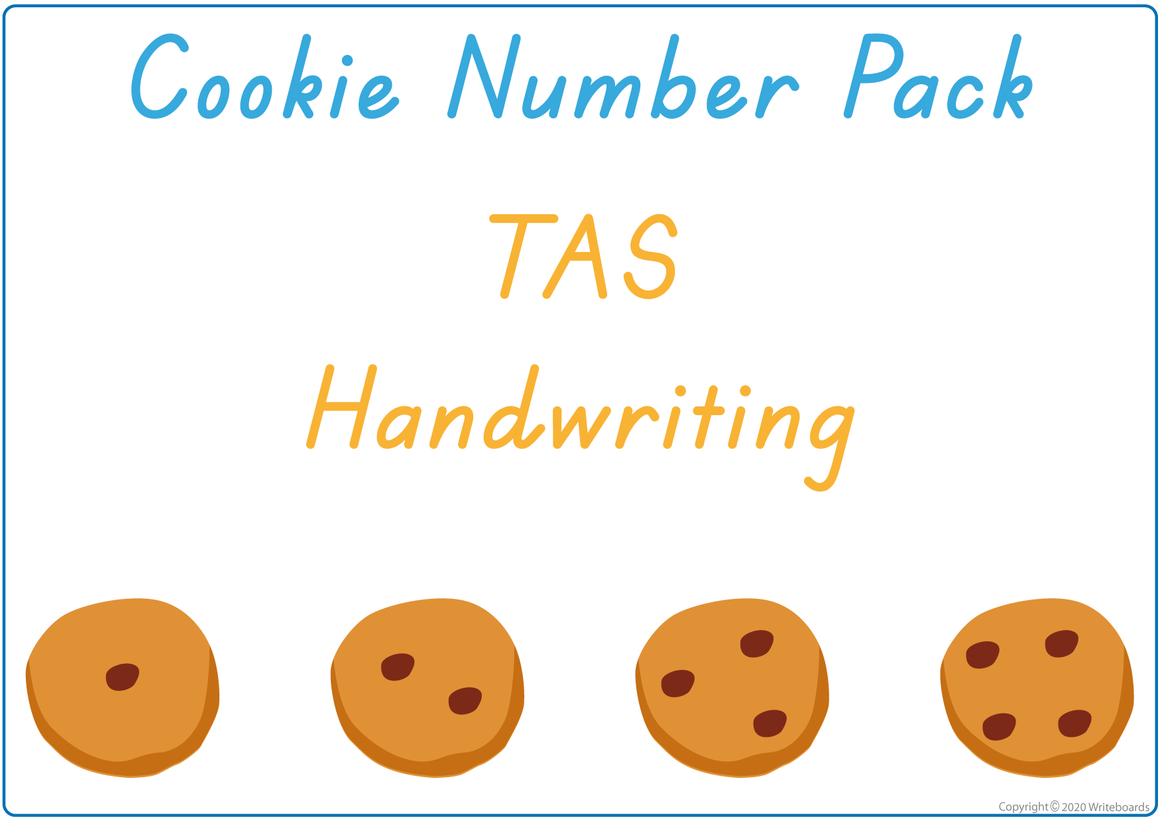 Busy Book Numbers Pack for TAS, Busy Book Numbers and Cookies for TAS