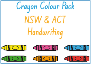 NSW Foundation Font Busy Books Teach your Student Their Colours, NSW Foundation Font Busy Books